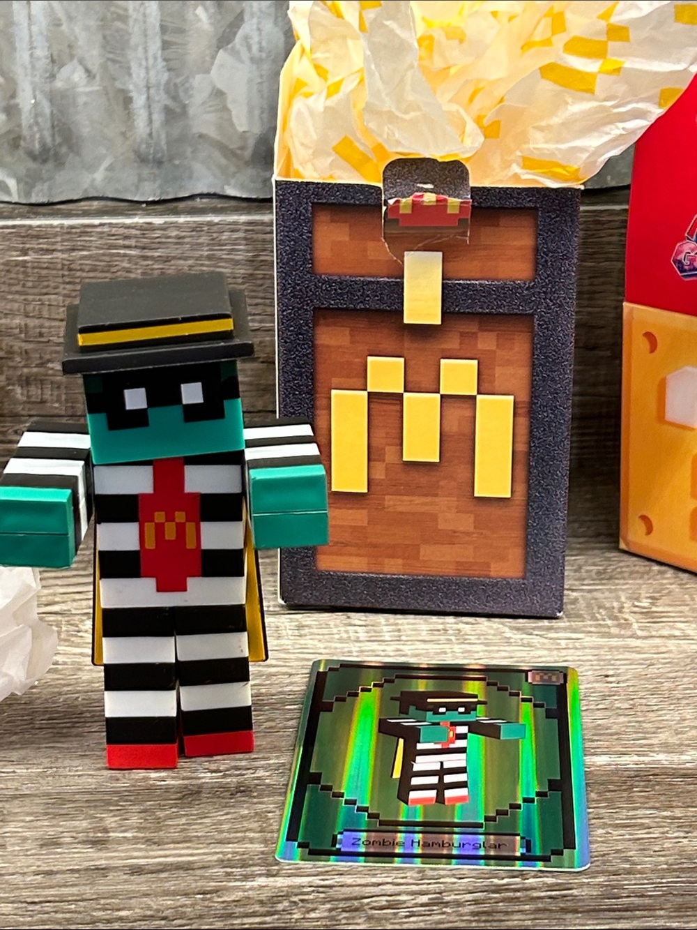 Hamburglar - McDonald’s Minecraft Mini Figure Toy Pack w/Pink Princess Figures